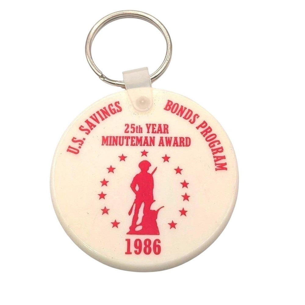 Vintage 1986 RCA Missile Radar Division Moorestown NJ Keychain Cold War